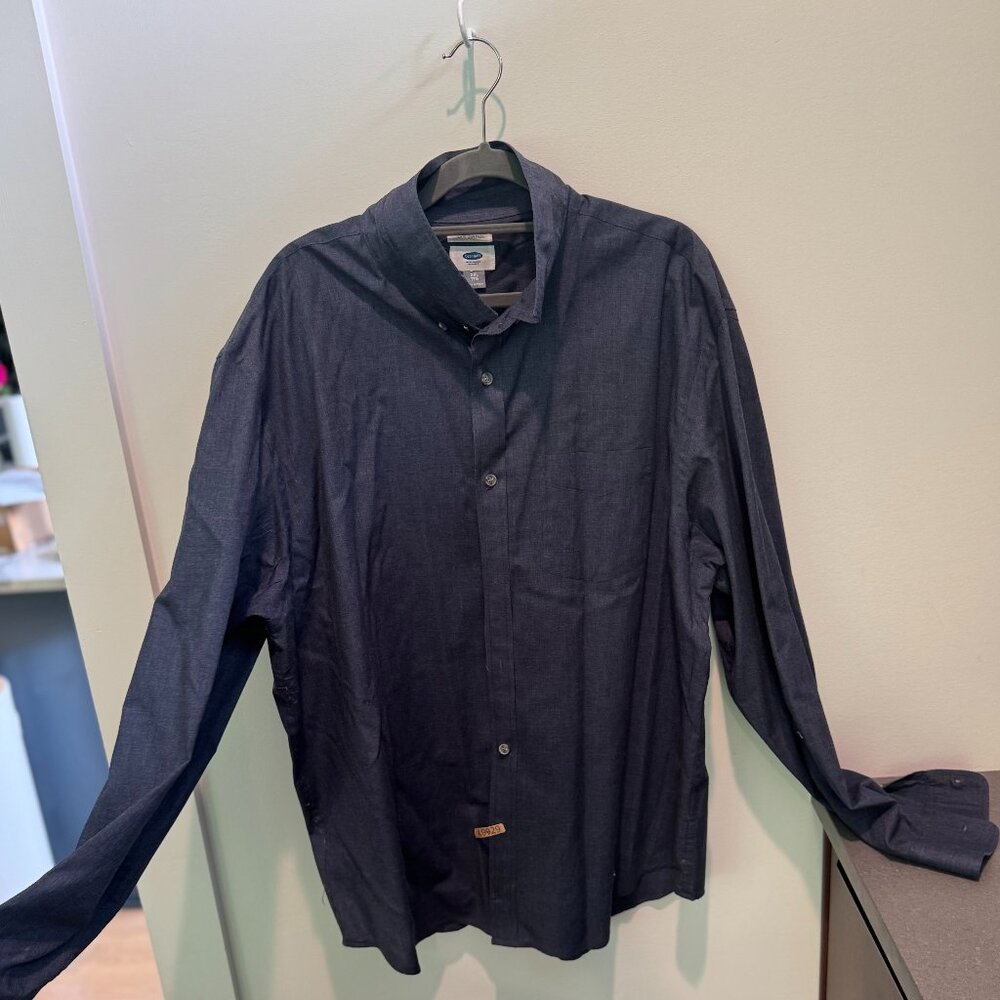 Men's Old Navy XXL Dark Chambray Button Down- XXL